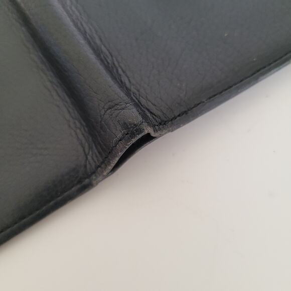 Givenchy Men's Card Bill Coin Holder Wallet Bifold Leather Medium Black Retro - Picture 9 of 12